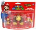 Super Mario - Mini Figures 3 Pack Collection - (Donkey Kong, Diddy & Dixie Kong)
